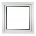 ALUCON OKNO PCV 110x110 / 1100x1100 mm Białe Lewe 2 Szyby 76mm