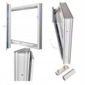 ALUCON OKNO PCV 110x110 / 1100x1100 mm Białe Lewe 2 Szyby 76mm