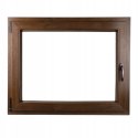 ALUCON OKNO PCV 1100 x 700 mm / 110x70 cm Dwustronny Orzech Lewe