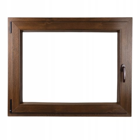 ALUCON OKNO PCV 1200 x 700 mm / 120x70 cm Dwustronny Orzech Lewe