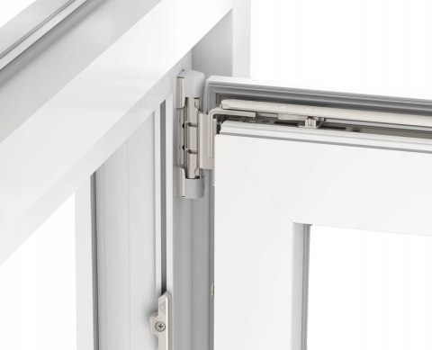 ALUCON OKNO PCV 60x60 / 600x600 mm Białe RU Prawe 2 Szyby 58mm