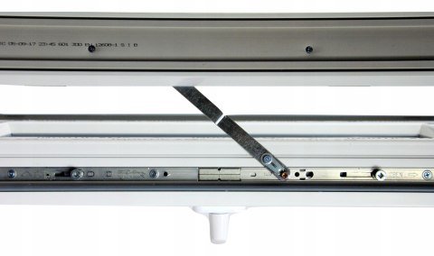 OKNO PCV 80x45 / 800x450 UCHYLNE BIAŁE 2 Szyby 76mm