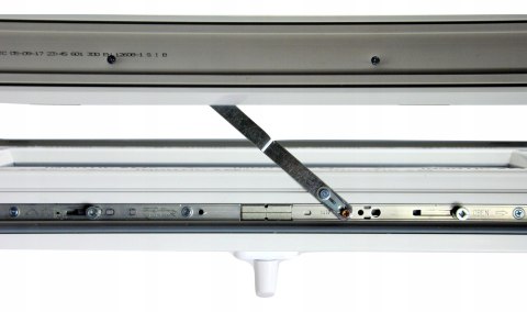 OKNO PCV 80x45 / 800x450 UCHYLNE BIAŁE 2 Szyby 76mm