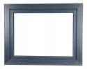 ALUCON OKNO PCV 1000 x 500 mm / 100x50 cm Dwustronny Antracyt Lewe