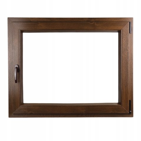 ALUCON OKNO PCV 1000 x 700 mm / 100x70 cm Dwustronny Orzech Prawe