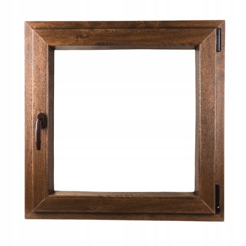 ALUCON OKNO PCV 1100 x 1100 mm / 110x110 cm Dwustronny Orzech Prawe