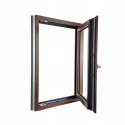 ALUCON OKNO PCV 1100 x 1100 mm / 110x110 cm Dwustronny Orzech Prawe