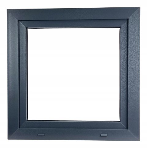 ALUCON OKNO PCV 1200 x 1200 mm / 120x120 cm Dwustronny Antracyt Lewe
