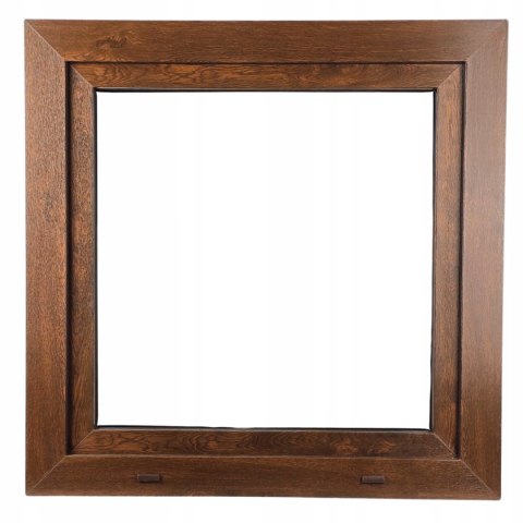 ALUCON OKNO PCV 1200 x 1200 mm / 120x120 cm Dwustronny Orzech Prawe