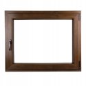 ALUCON OKNO PCV 1200 x 500 mm / 120x50 cm Dwustronny Orzech Prawe
