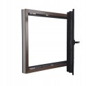 ALUCON OKNO PCV 1200 x 500 mm / 120x50 cm Dwustronny Orzech Prawe