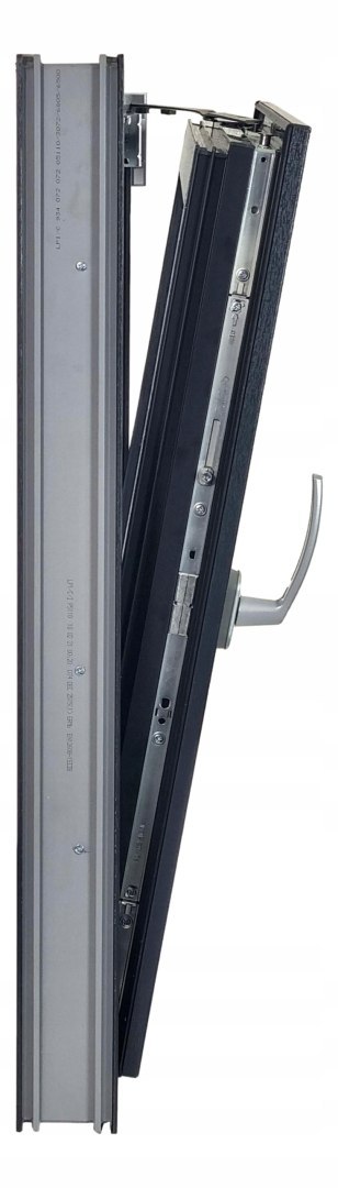 ALUCON OKNO PCV 800 x 1000 mm / 80x100 cm Dwustronny Antracyt Lewe