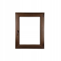 ALUCON OKNO PCV 800 x 1200 mm / 80x120 cm Dwustronny Orzech Prawe