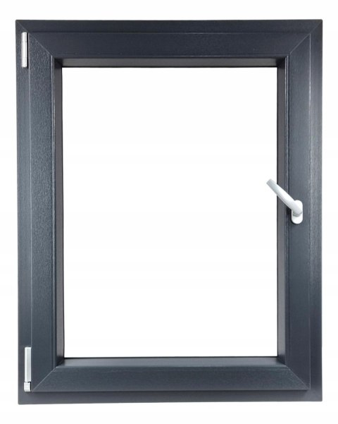 ALUCON OKNO PCV 800 x 1400 mm / 80x140 cm Dwustronny Antracyt Lewe