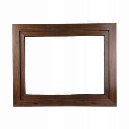 ALUCON OKNO PCV 900 x 800 mm / 90x80 cm Dwustronny Orzech Lewe