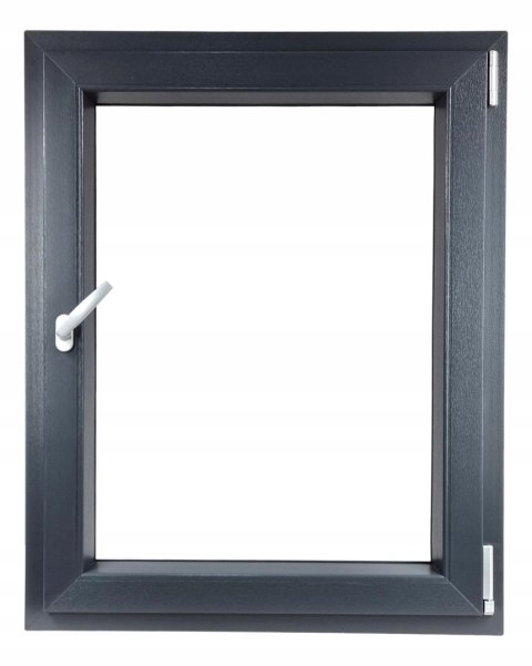 ALUCON OKNO PCV 1000 x 1400 mm / 100x140 cm Dwustronny Antracyt Prawe