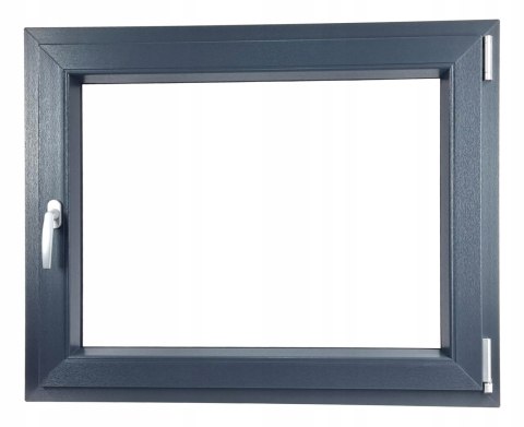 ALUCON OKNO PCV 1000 x 900 mm / 100x90 cm Dwustronny Antracyt Prawe