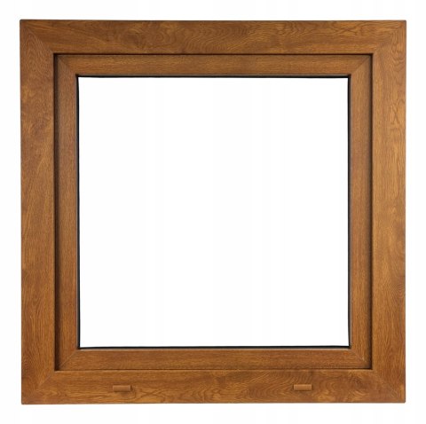 ALUCON OKNO PCV 1100 x 1100 mm / 110x110 cm Dwustronny Złoty Dąb Lewe