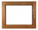 ALUCON OKNO PCV 1100 x 600 mm / 110x60 cm Dwustronny Złoty Dąb Lewe
