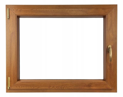 ALUCON OKNO PCV 1100 x 600 mm / 110x60 cm Dwustronny Złoty Dąb Lewe