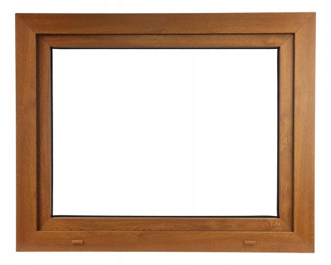 ALUCON OKNO PCV 1100 x 800 mm / 110x80 cm Dwustronny Złoty Dąb Lewe