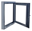 ALUCON OKNO PCV 1100 x 900 mm / 110x90 cm Dwustronny Antracyt Prawe