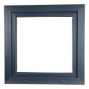 ALUCON OKNO PCV 1200 x 1200 mm / 120x120 cm Dwustronny Antracyt Prawe