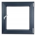 ALUCON OKNO PCV 1200 x 1200 mm / 120x120 cm Dwustronny Antracyt Prawe