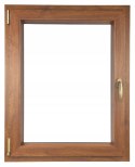 ALUCON OKNO PCV 800 x 1400 mm / 80x140 cm Dwustronny Złoty Dąb Lewe