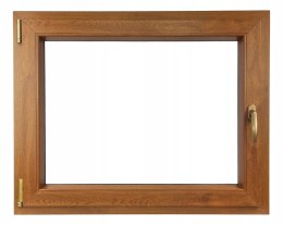 ALUCON OKNO PCV 900 x 500 mm / 90x50 cm Dwustronny Złoty Dąb Lewe