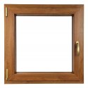 ALUCON OKNO PCV 900 x 900 mm / 90x90 cm Dwustronny Złoty Dąb Lewe
