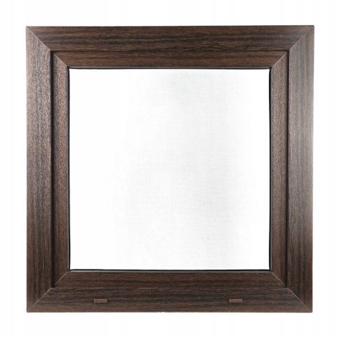 ALUCON OKNO PCV 1000 x 1000 mm / 100x100 cm Zewnętrzny Ciemny Dąb Lewe