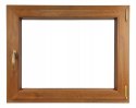 ALUCON OKNO PCV 1100 x 600 mm / 110x60 cm Dwustronny Złoty Dąb Prawe