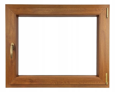 ALUCON OKNO PCV 1200 x 600 mm / 120x60 cm Dwustronny Złoty Dąb Prawe