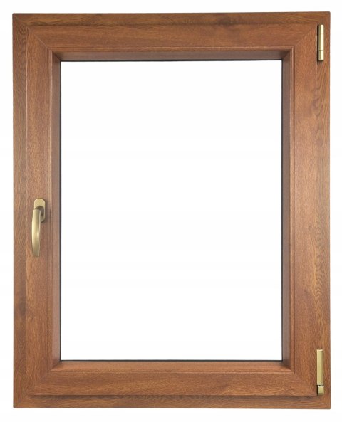 ALUCON OKNO PCV 700 x 1300 mm / 70x130 cm Dwustronny Złoty Dąb Prawe