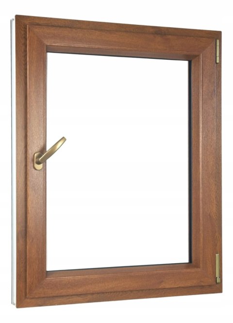 ALUCON OKNO PCV 900 x 1300 mm / 90x130 cm Dwustronny Złoty Dąb Prawe