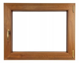 ALUCON OKNO PCV 900 x 800 mm / 90x80 cm Dwustronny Złoty Dąb Prawe