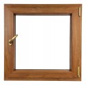 ALUCON OKNO PCV 900 x 900 mm / 90x90 cm Dwustronny Złoty Dąb Prawe