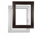 ALUCON OKNO PCV 900 x 1400 mm / 90x140 cm Zewnętrzny Ciemny Dąb Lewe