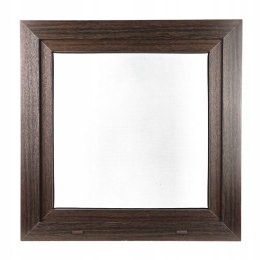 ALUCON OKNO PCV 900 x 900 mm / 90x90 cm Zewnętrzny Ciemny Dąb Lewe