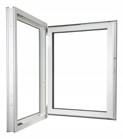 ALUCON OKNO PCV 1000 x 1400 mm / 100x140 cm Zewnętrzny Antracyt Prawe