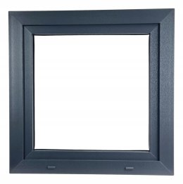 ALUCON OKNO PCV 1200 x 1200 mm / 120x120 cm Zewnętrzny Antracyt Prawe