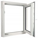 ALUCON OKNO PCV 1200 x 1200 mm / 120x120 cm Zewnętrzny Antracyt Prawe