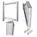 ALUCON OKNO PCV 800 x 1000 mm / 80x100 cm Zewnętrzny Antracyt Lewe