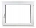 ALUCON OKNO PCV 900 x 700 mm / 90x70 cm Zewnętrzny Orzech Prawe