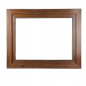 ALUCON OKNO PCV 900 x 800 mm / 90x80 cm Zewnętrzny Orzech Lewe
