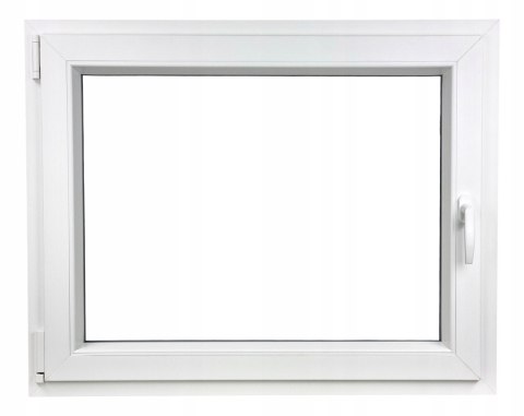 ALUCON OKNO PCV 900 x 800 mm / 90x80 cm Zewnętrzny Orzech Lewe