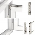 ALUCON OKNO PCV 800 x 1000 mm / 80x100 cm Zewnętrzny Złoty Dąb Lewe