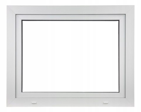 ALUCON OKNO PCV 90x50 / 900x500 mm Białe Prawe 2 Szyby 76mm