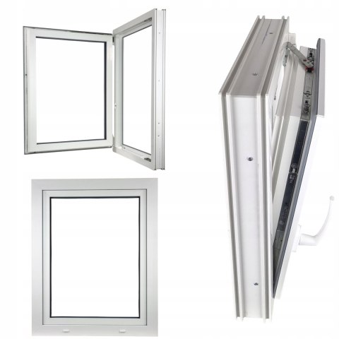 OKNO PCV 700 x 1100 RU/L BIAŁE TRZY SZYBY